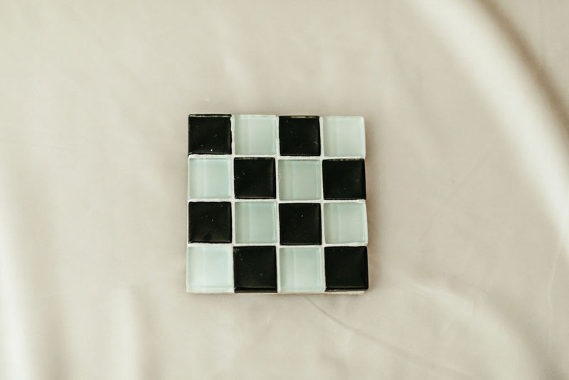 Statement Glass Tiled Coaster