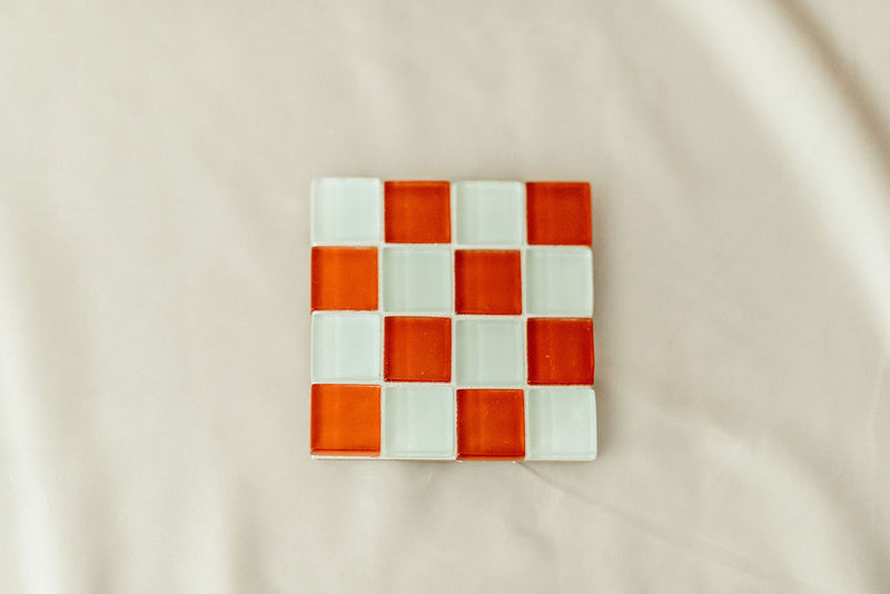 Statement Glass Tiled Coaster