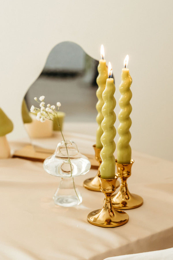 Swirly Taper Candle sets of 2