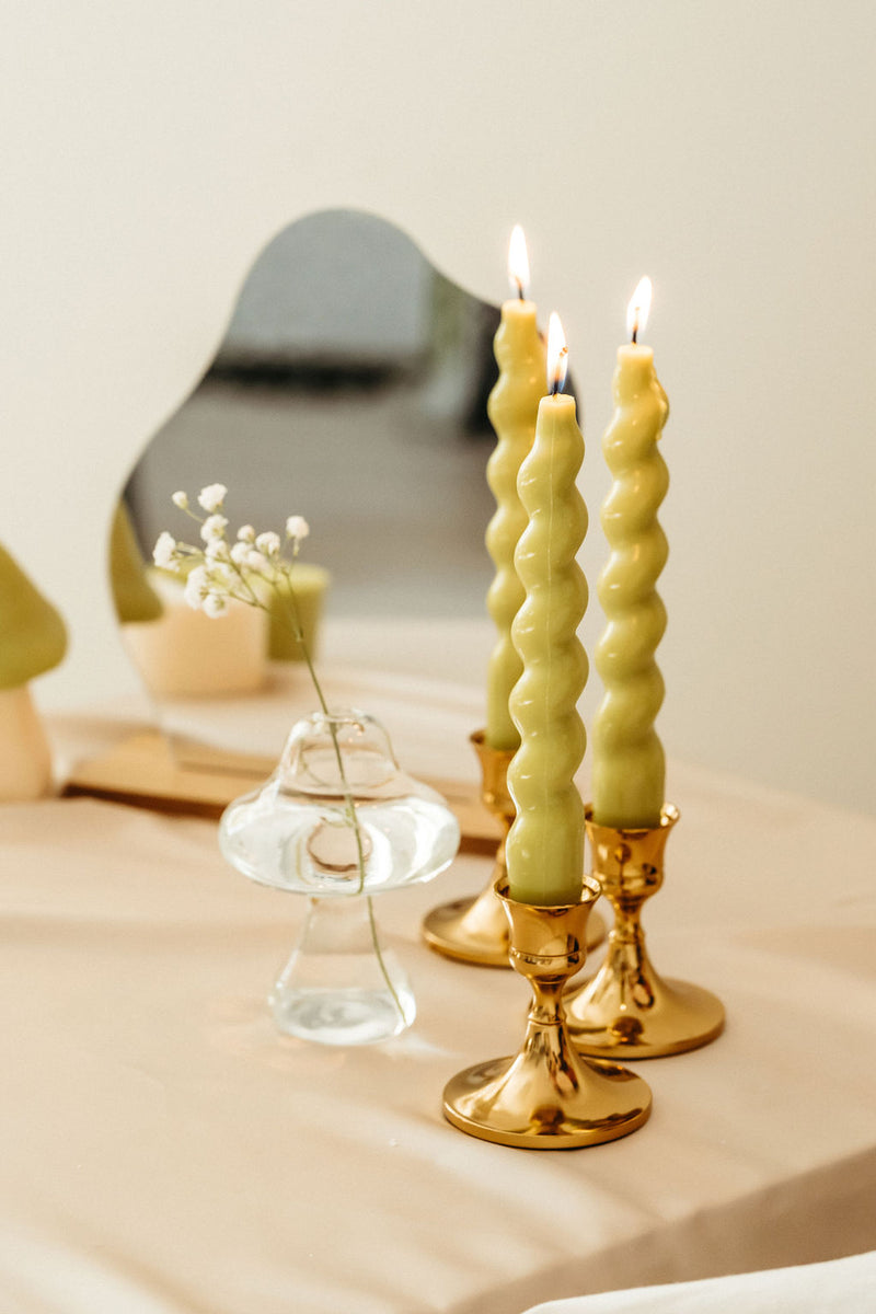 Swirly Taper Candle sets of 2
