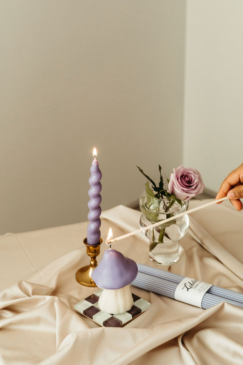 Swirly Taper Candle sets of 2