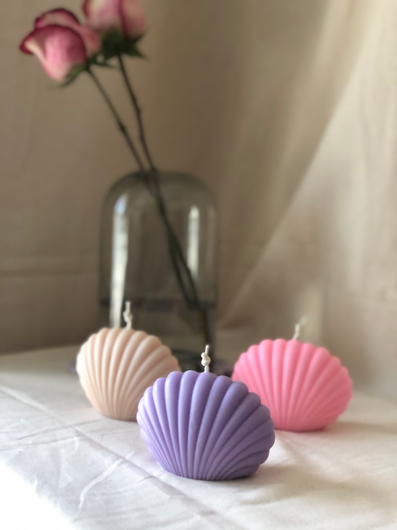 Minimalist Sea Shell Candle