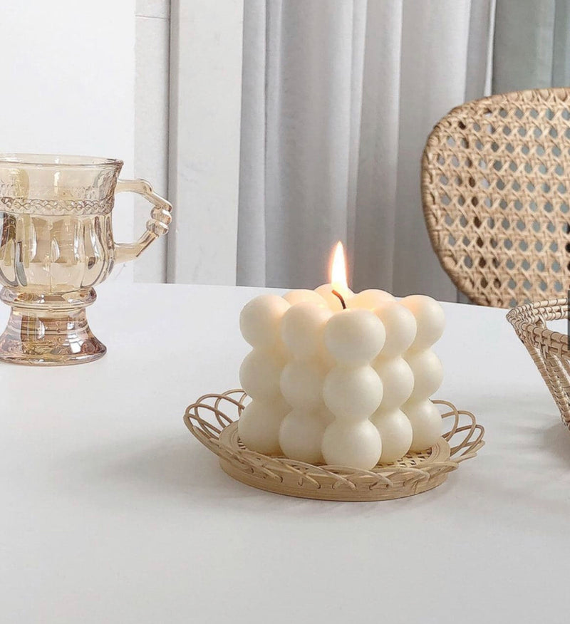 Minimalist Bubble Candle