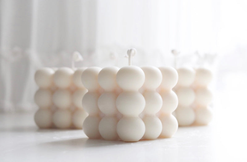 Minimalist Bubble Candle