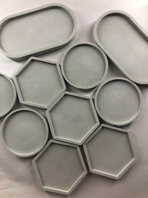 Rustic Concrete Trinket Dishes