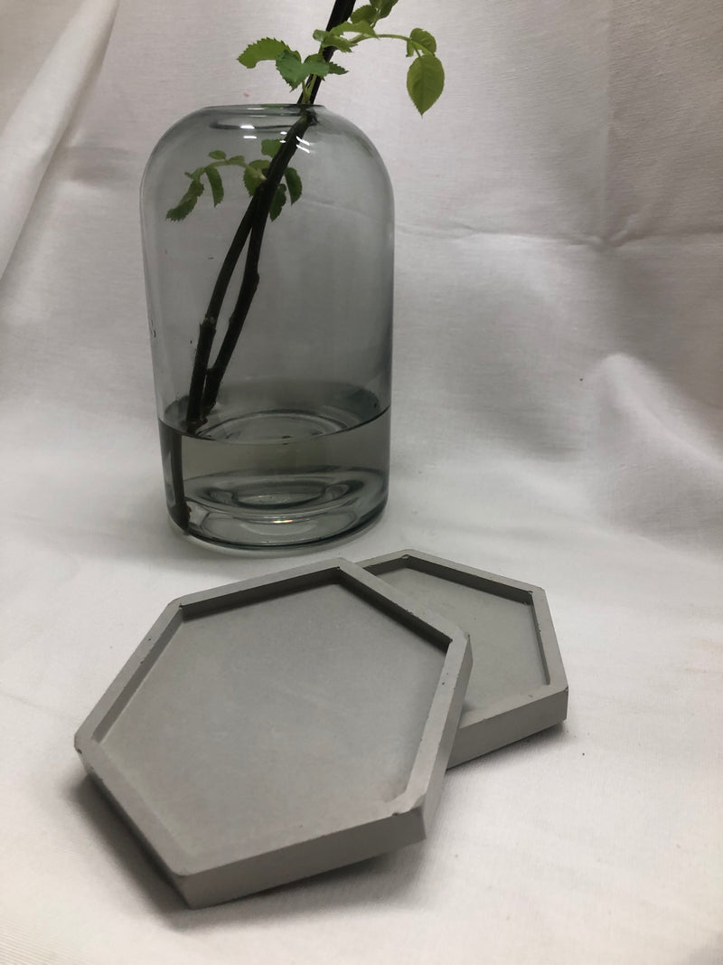 Rustic Concrete Trinket Dishes