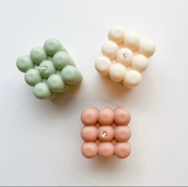 Minimalist Bubble Candle