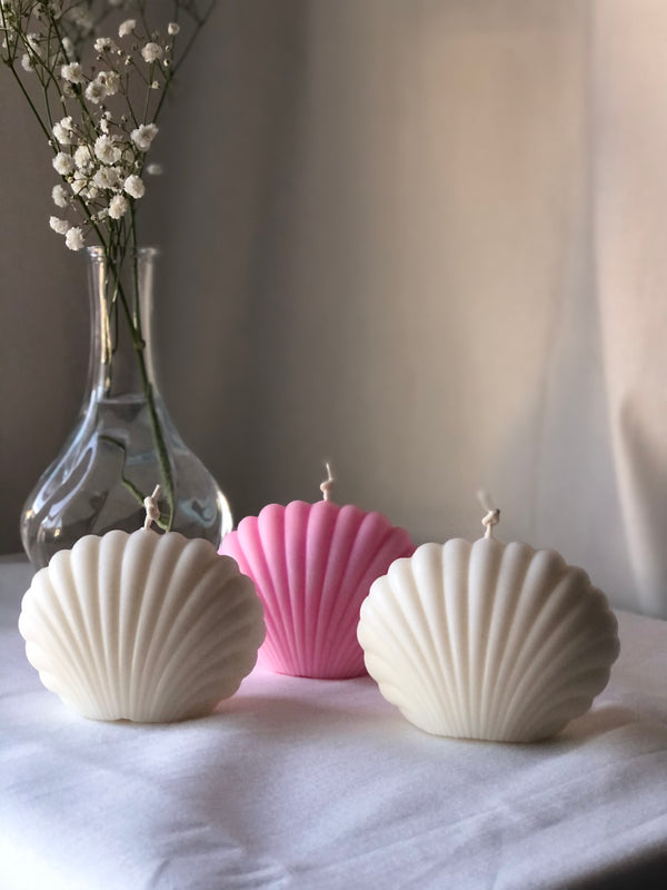 Minimalist Sea Shell Candle