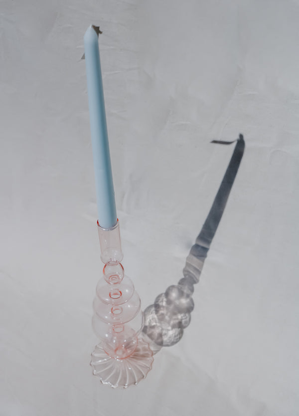 Vintage Glass Candle Holder
