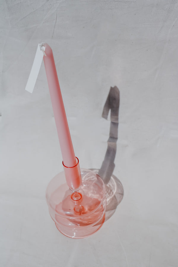 Vintage Glass Candle Holder